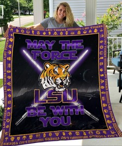 LSU Tigers Quilt Blanket Bedding Set Gifts for LSU Fans