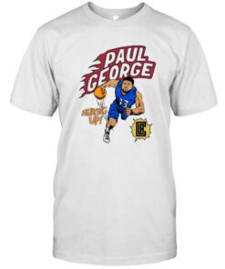 La Clippers Paul George Ash Comic Book Player Tri-Blend T-Shirt