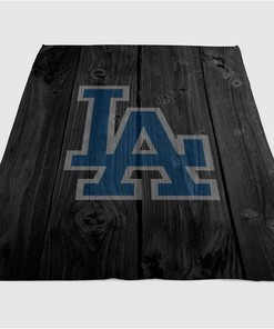 La Dodgers Sherpa Fleece Blanket Gifts for Family, for Couple