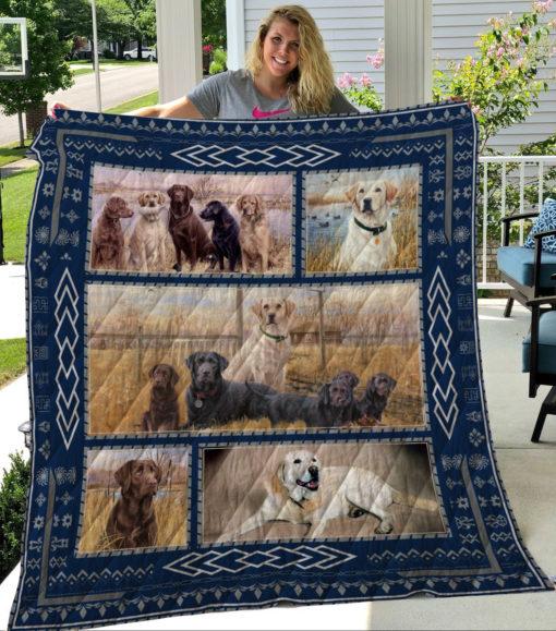 Labrador Retriever Dog Quilt Blanket Bedding Set