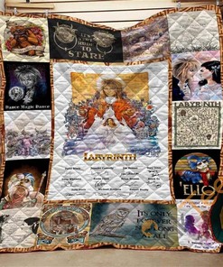 Labyrinth Quotes Quilt Blanket Bedding Set Gifts For Fans