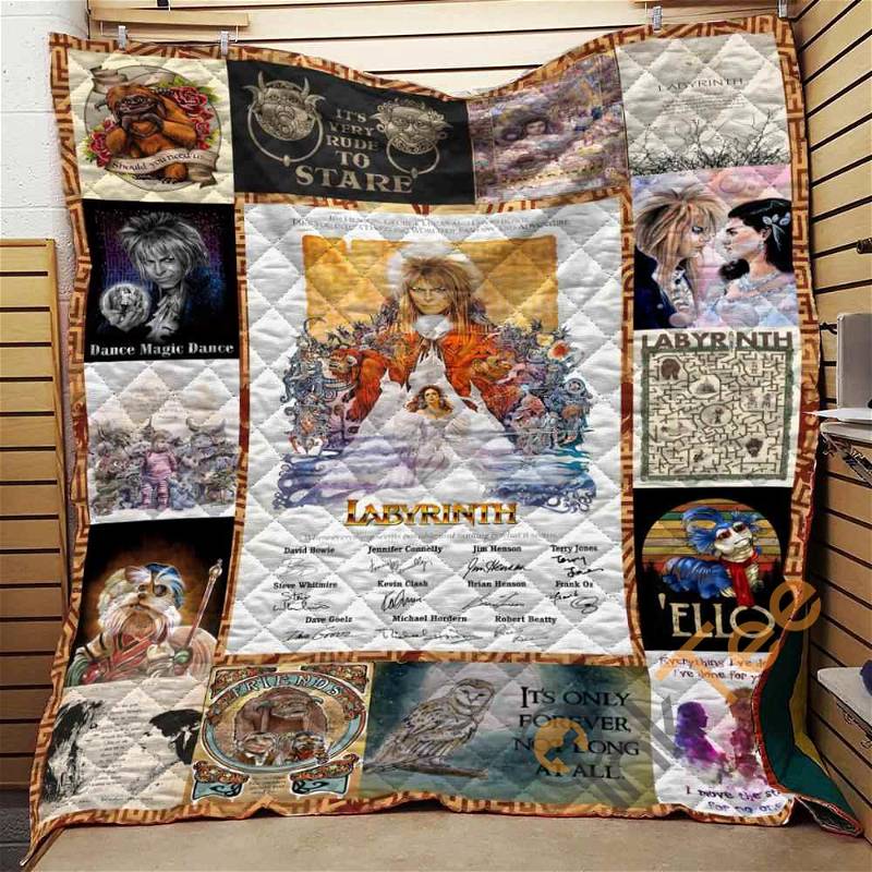 Labyrinth Quotes Quilt Blanket Bedding Set Gifts For Fans