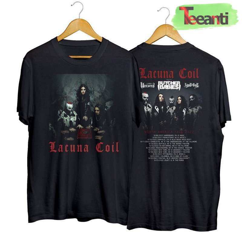 Lacuna Coil North American Fall 2022 Tour Classic T-Shirt