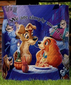 Lady And The Tramp Quilt Blanket Bedding Set for Home Décor