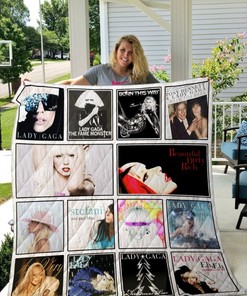 Lady Gaga Style Quilt Blanket Bedding Set for Home Décor