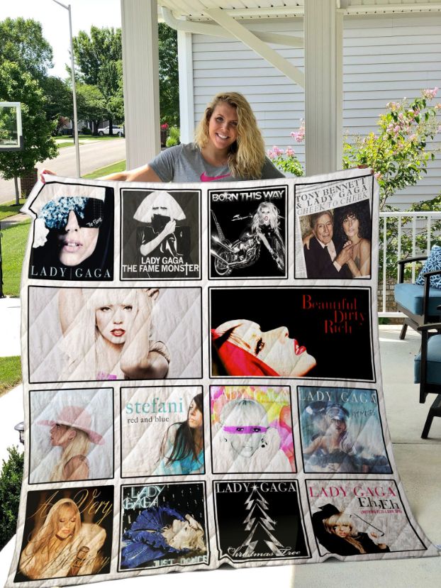 Lady Gaga Style Quilt Blanket Bedding Set for Home Décor