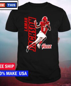 Lamar Jackson Louisville Cardinals Original Retro Brand Alumni Player T-Shirts