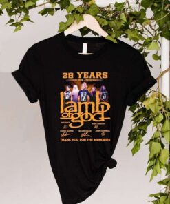 Lamb Of God 28 Years 1994 - 2022 Thank You For The Memories Shirt