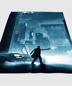 Lapd Blade Runner 2049 Sherpa Fleece Blanket Gifts for Family, for Couple