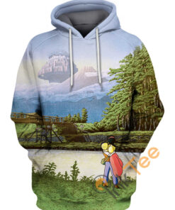 Laputa From Taganoura Bridge Hoodie 3D