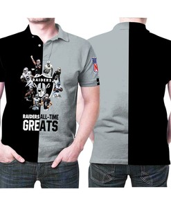 Las Vegas Raiders All Time Greats Legend Players Signed 3d Printed Gift For Las Vegas Raiders Fan Polo Shirt All Over Print Shirt 3d T-shirt