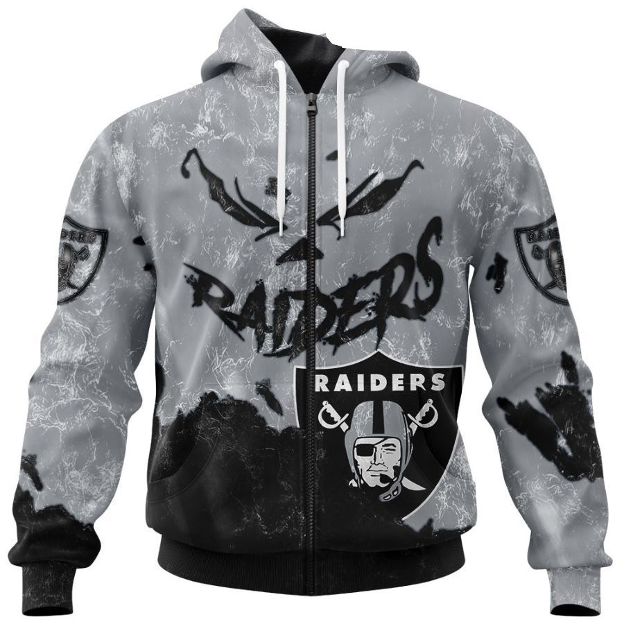 Las Vegas Raiders Hoodie 3D Devil Eyes Gift for Fans - Image 3