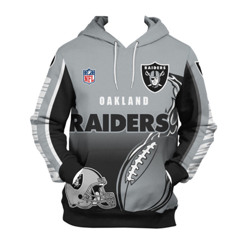 Las Vegas Raiders Hoodie 3D Zip Hoodie Cute Flame Balls Graphic Gifts for Fans - Image 3