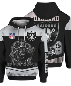 Las Vegas Raiders Hoodie Cute Raider Nation Zip Hoodie for Fans