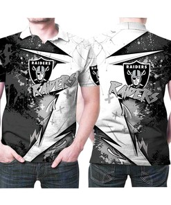 Las Vegas Raiders Nfl American Football Team Logo Gift For Las Vegas Raiders Fans American Football Lovers Polo Shirt All Over Print Shirt 3d T-shirt