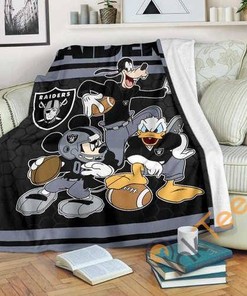 Las Vegas Raiders Team Sherpa Fleece Blanket Gifts for Family, for Couple