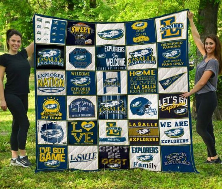 Lasalle Explorers Ncaa Collection Combined Quilt Blanket Bedding Set