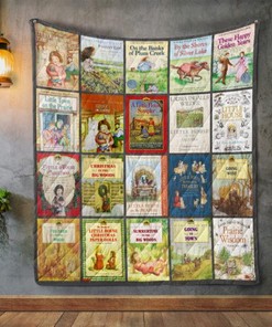 Laura Ingalls Wilder Books Quilt Blanket Bedding Set