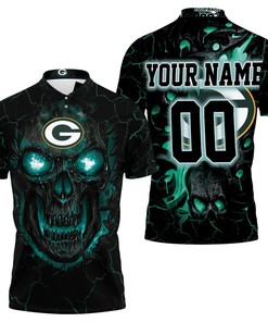 Lava Skull Green Bay Packers 3d Personalized Polo Shirt All Over Print Shirt 3d T-shirt