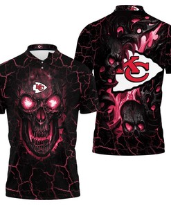 Lava Skull Kansas City Chiefs 3d Polo Shirt Jersey All Over Print Shirt 3d T-shirt