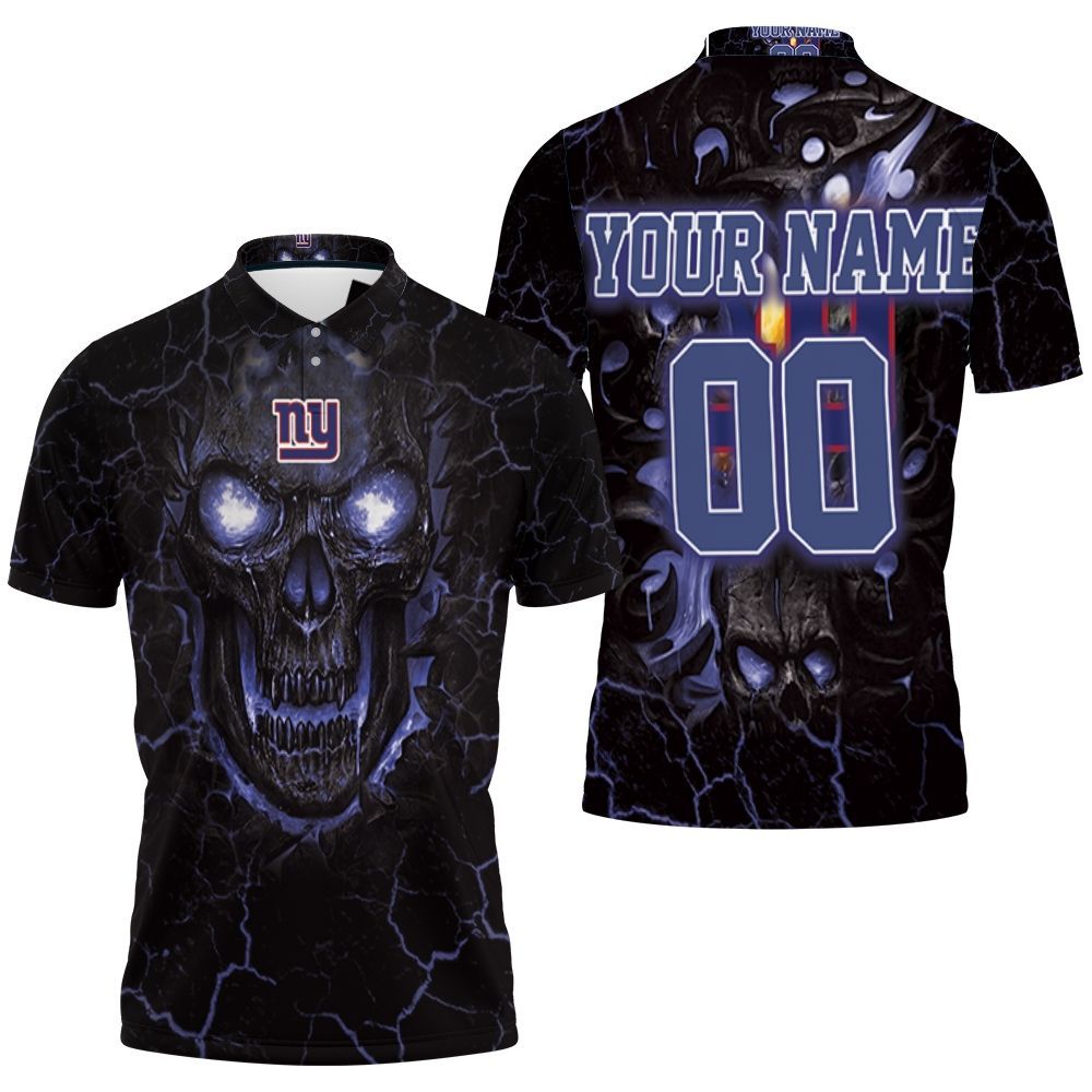 Lava Skull New York Giants 3d Personalized Polo Shirt All Over Print Shirt 3d T-shirt