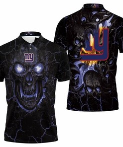 Lava Skull New York Giants Jersey 3D All Over Print Polo Shirt