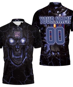 Lava Skull New York Giants Personalized 3D All Over Print Polo Shirt