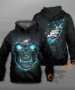Lava Skull Philadelphia Eagles Hoodie 3d