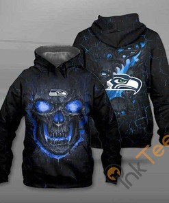 Lava Skull Seattle Seahawks Hoodie 3d