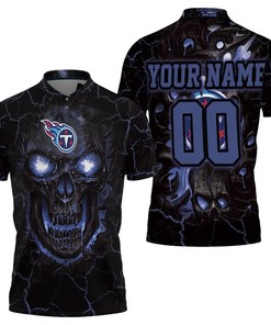 Lava Skull Tennessee Titans Personalized 3D All Over Print Polo Shirt