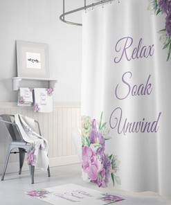 Lavender Floralshower Curtain
