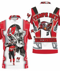 Lavonte David #54 Tampa Bay Buccaneers Nfc South Division Champions Super Bowl 2021 3D All Over Print Polo Shirt