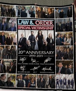 Law and Order Special Victims Unit 20th Anniversary Quilt Blanket Bedding Set