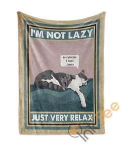 Lazy Cat Sleep Sherpa Fleece Blanket Gifts for Family, for Couple