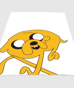 Lazy Jack Adventure Time Sherpa Fleece Blanket Gifts for Family, for Couple
