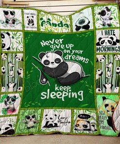 Lazy Panda Quilt Blanket Bedding Set