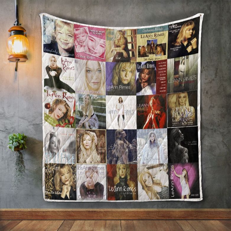 Leann Rimes Album Covers Quilt Blanket Bedding Set