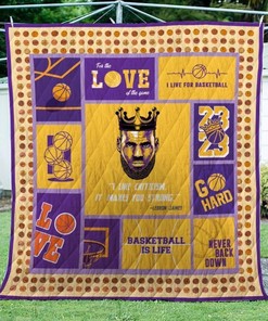 Lebron James Basketball Quilt Blanket Bedding Set