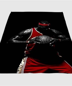 Lebron James Player Nba Sherpa Blanket Fleece Blanket Gifts for Fans