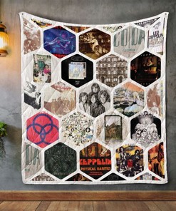 Led Zeppelin Album Covers Quilt Blanket Bedding Set