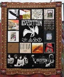Led Zeppelin Quilt Blanket Bedding Set