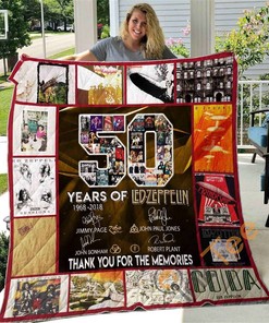 Led Zeppelin Quilt Blanket Bedding Set With Pilliwcases Option