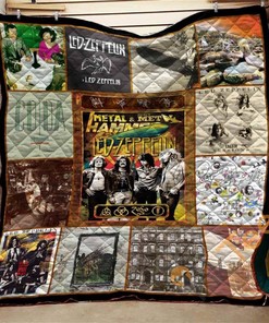 Led Zeppelin Quilt Blanket Bedding Set With Pilliwcases Option Gifts For Lover
