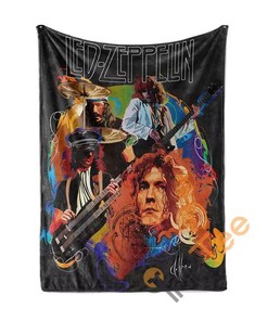 Led Zeppelin Sherpa Fleece Blanket Gifts for Family, for Couple