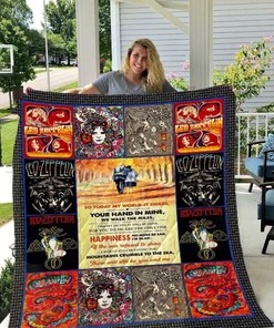 Led Zeppelin Your Hand In Mine Collected All Season Plus Size Quilt Blanket Bedding Set