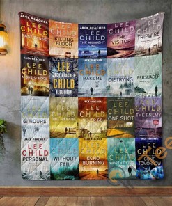 Lee Child Books Quilt Blanket Bedding Set