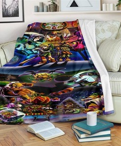 Legend Of Zelda Gamer Sherpa Fleece Blanket Gifts for Family, for Couple