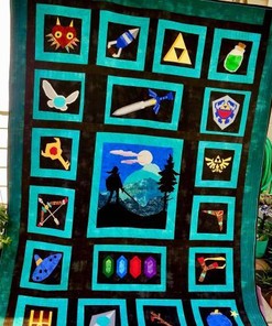 Legend Of Zelda My Favourite Game Quilt Blanket