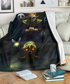 Legend Of Zelda Talt Fairy Sherpa Fleece Blanket Gifts for Family, for Couple
