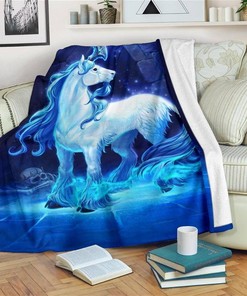 Legendary Unicorn Amazing Sherpa Fleece Blanket Gifts for Family, for Couple